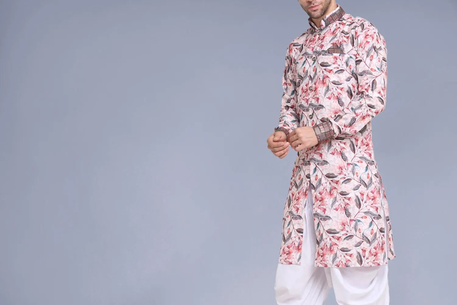 Printed Sherwani